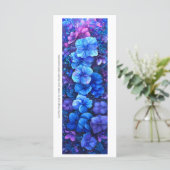 独自の紫色の青い花ブックマークを作成する (スタンド正面)