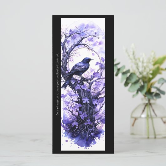 独自の紫色のRavenブックマークカードを作成する (スタンド正面)