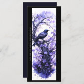 独自の紫色のRavenブックマークカードを作成する (正面/裏面)