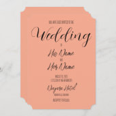 独自の結婚作成 招待状 (正面/裏面)