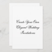 独自の結婚式招待状 招待状 (正面/裏面)