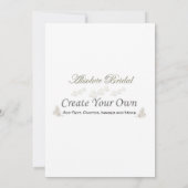 独自の結婚式招待状 招待状 (裏面)