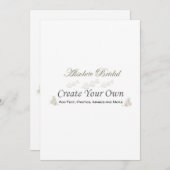 独自の結婚式招待状 招待状 (正面/裏面)