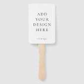 独自の結婚式 プログラムファンを作空白の成 ハンドファン (裏面)