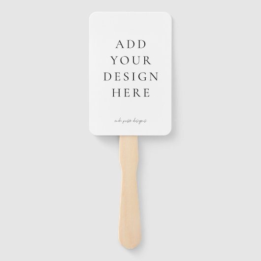 独自の結婚式 プログラムファンを作空白の成 ハンドファン (裏面)