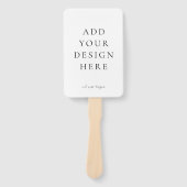 独自の結婚式 プログラムファンを作空白の成 ハンドファン (正面)