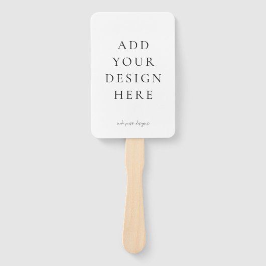 独自の結婚式 プログラムファンを作空白の成 ハンドファン (正面)