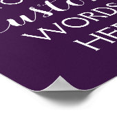 独自の結婚/パーティー署名の作成 ポスター (角)