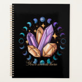 独自の結晶と月相を作成する プランナー手帳 (正面)