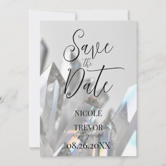 独自の結晶をグカスタムレー澄んグで作成 セーブザデート (正面)