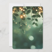独自の緑のとライトを作離れ成 招待状 (裏面)