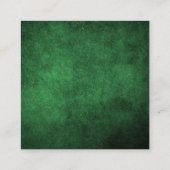独自の緑のカスタム作成グランジ エンクロージャーカード (裏面)