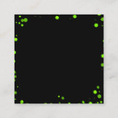 独自の緑のカスタム《写真》ぼけ味の縁ど作成 エンクロージャーカード (裏面)