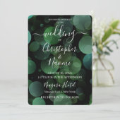 独自の緑のビッグバブル《写真》ぼけ味の作成 招待状 (スタンド正面)