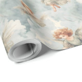 独自の緑の天使を作成 ラッピングペーパー (ロールコーナー)