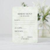 独自の緑の背景かわいらしテクスチャを作成する 出欠カード (スタンド正面)