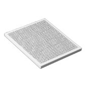 独自の編み物5.5x6メモ帳の色を設定する ノートパッド (アングル)