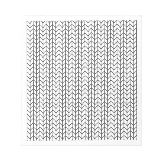 独自の編み物5.5x6メモ帳の色を設定する ノートパッド (正面)