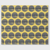 独自の繰り返しパターンビジネスロゴを作成する ラッピングペーパー (フラット)