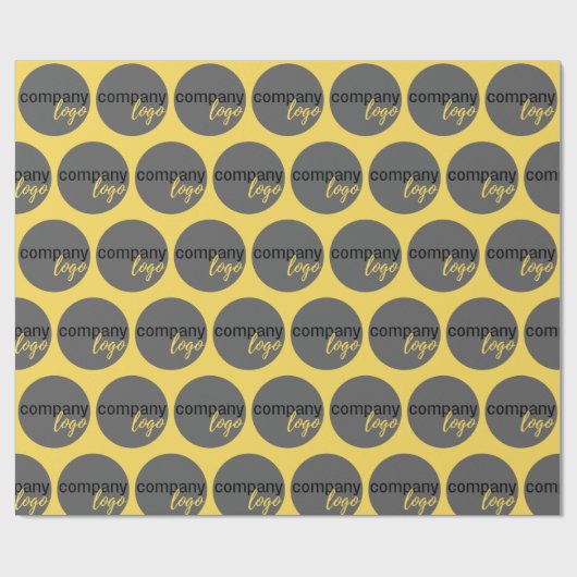独自の繰り返しパターンビジネスロゴを作成する ラッピングペーパー (フラット)