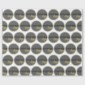 独自の繰り返しパターンビジネスロゴを作成する ラッピングペーパー (フラット)