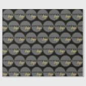 独自の繰り返しパターンビジネスロゴを作成する ラッピングペーパー (フラット)