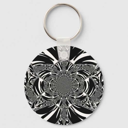 独自の美しいアフリカのゼブラ動物アートを作成 キーホルダー (正面)