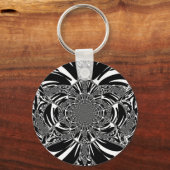 独自の美しいアフリカのゼブラ動物アートを作成 キーホルダー (正面)