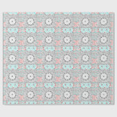 独自の美しいアフリカピンクのジオメトリを作成 ラッピングペーパー (フラット)