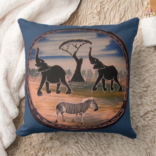 独自の美しいアフリカホームデコールを作成 クッション (ブランケット)