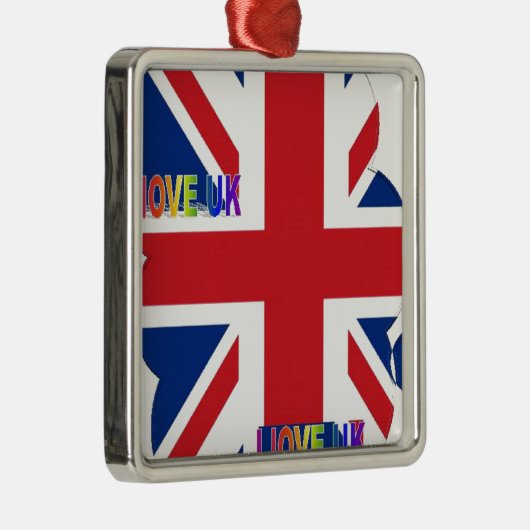 独自の美しいイギリスを作カラフル成 メタルオーナメント (右)
