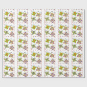 独自の美しいカラフルのガーリー作成 ラッピングペーパー (フラット)