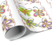 独自の美しいカラフルのガーリー作成 ラッピングペーパー (ロールコーナー)