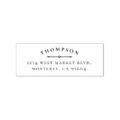 独自の美しいクラシック差出人住所 ラバースタンプ (インプリント)