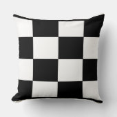 独自の美しい黒と白のエッジを作成 クッション (正面)