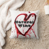 独自の自然なワイン文字クッションを作成 クッション (ブランケット)