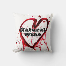 独自の自然なワイン文字クッションを作成 クッション