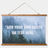 独自の自然カスタム引用文の作成 吊り下げ型タペストリー (正面)