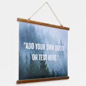 独自の自然カスタム引用文の作成 吊り下げ型タペストリー (傾斜あり)