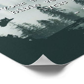 独自の自然ランドスケープの作成カスタム引用文 ポスター (角)