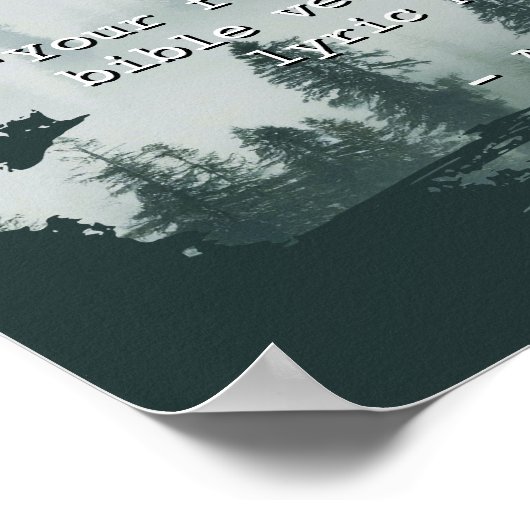 独自の自然ランドスケープの作成カスタム引用文 ポスター (角)