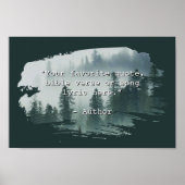 独自の自然ランドスケープの作成カスタム引用文 ポスター (正面)