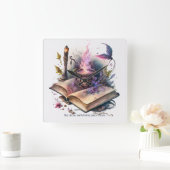 独自の自然魔法ブックの作成 スクエア壁時計 (ホーム)