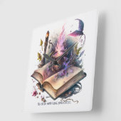 独自の自然魔法ブックの作成 スクエア壁時計 (傾斜)