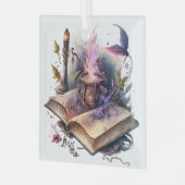 独自の自然魔術書の作成 ガラスオーナメント (正面左)