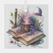 独自の自然魔術書の作成 ガラスオーナメント (正面)