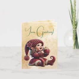 独自の興奮ヴィンテージクリスマス格言の作成 シーズンカード