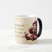 独自の興奮ヴィンテージクリスマス格言の作成 モーフィングマグカップ (正面右)