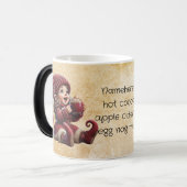 独自の興奮ヴィンテージクリスマス格言の作成 モーフィングマグカップ (正面左)