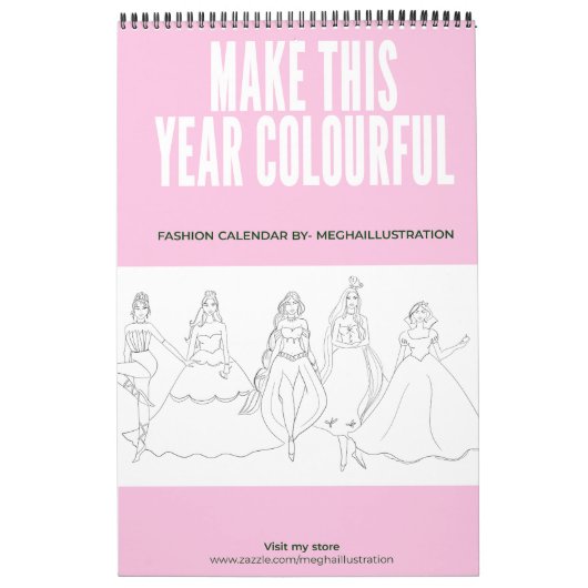 独自の色を付ける カレンダー (カバー)